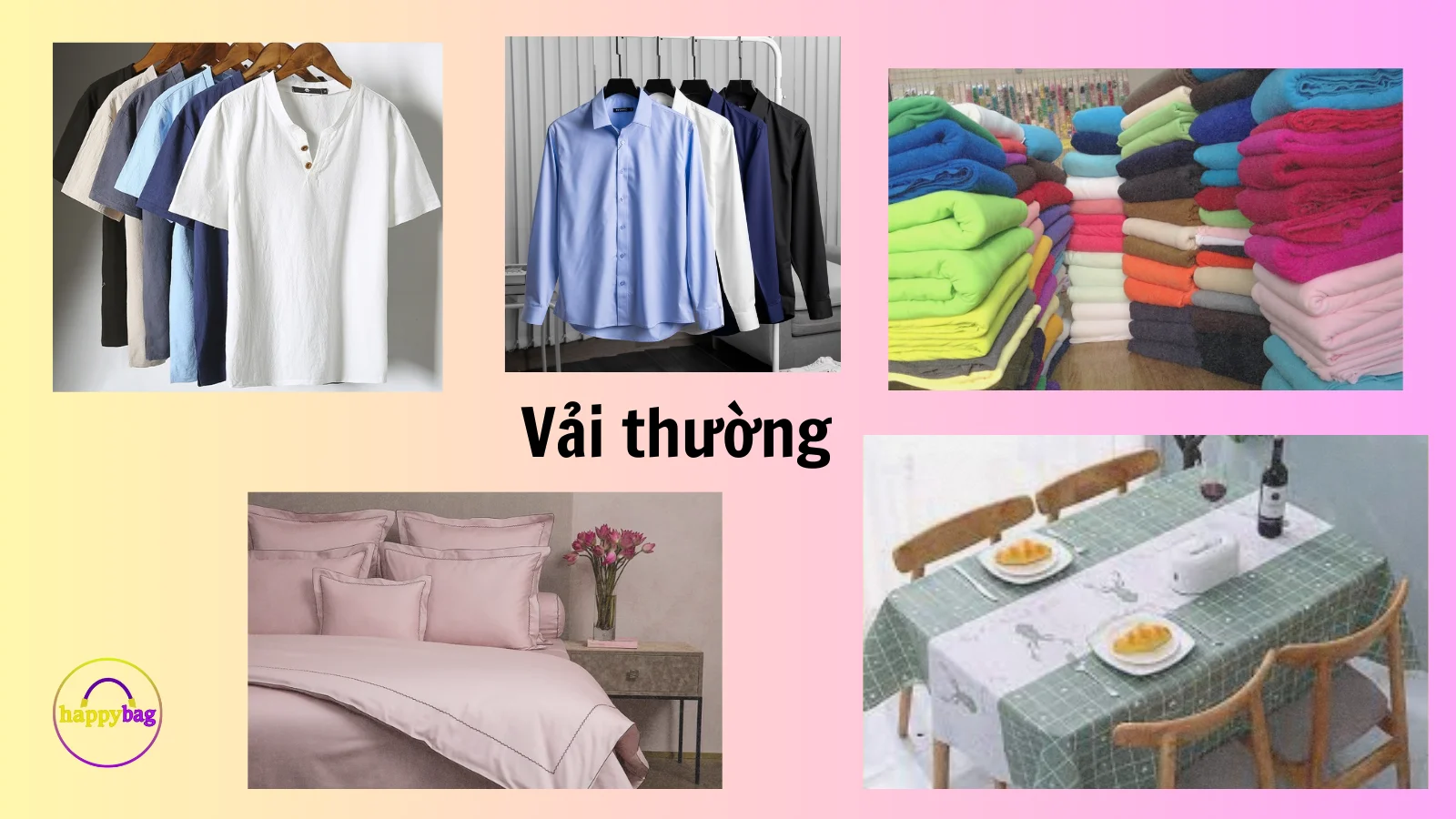 ứng dụng vải thường